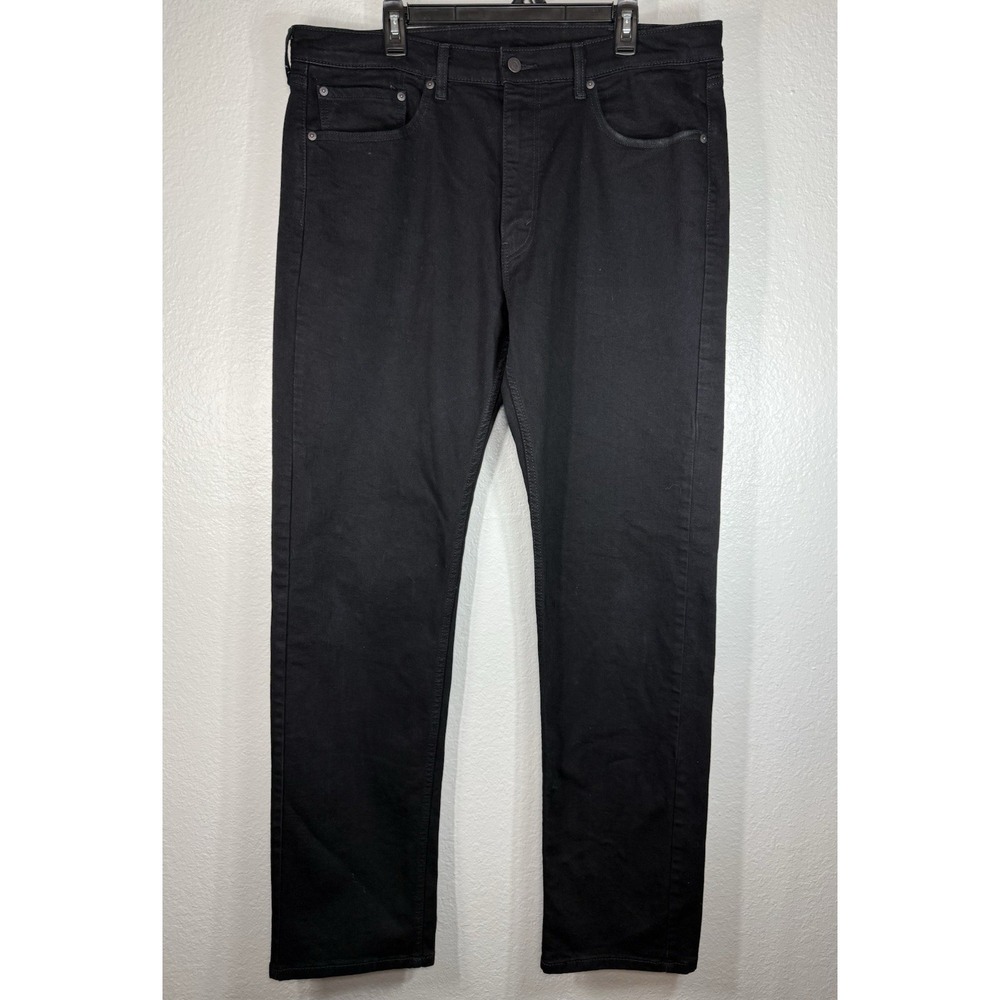 Levis 506 Jeans Mens Size 38X34 Black Denim Straight Comfort